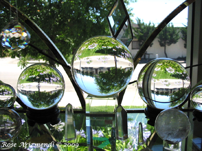 Window with Crystal Balls